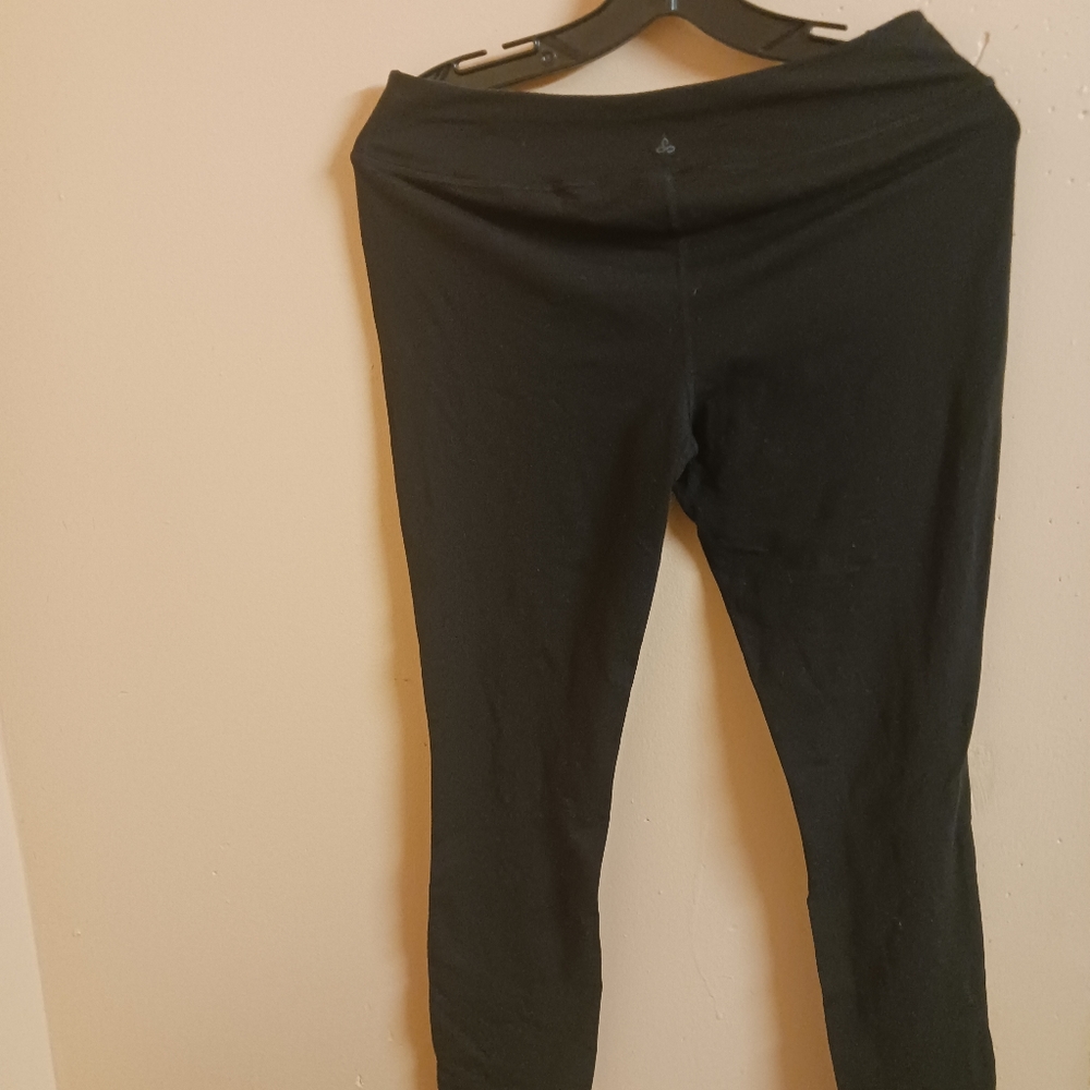 Prana Leggings Black Gray Size M In Good Condition - Picture 4 of 4